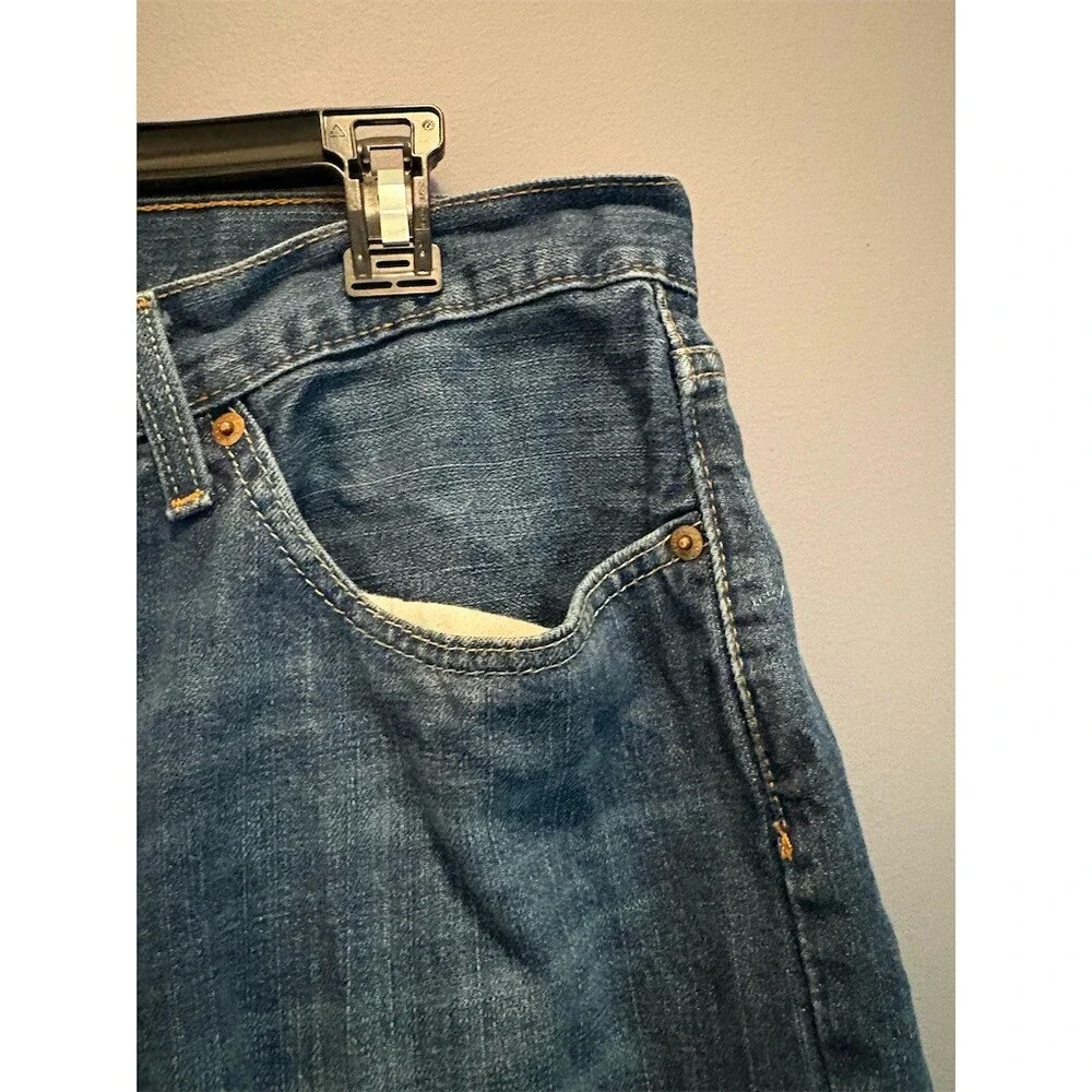 Levi's 527 Jeans Mens 34x32 Blue Medium Wash Bootcut Low Rise Classic Fit